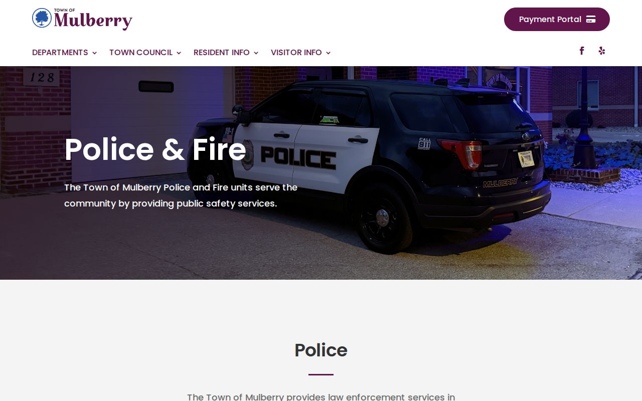 Mulberry Police Department contact and Clinton County arrest service information
